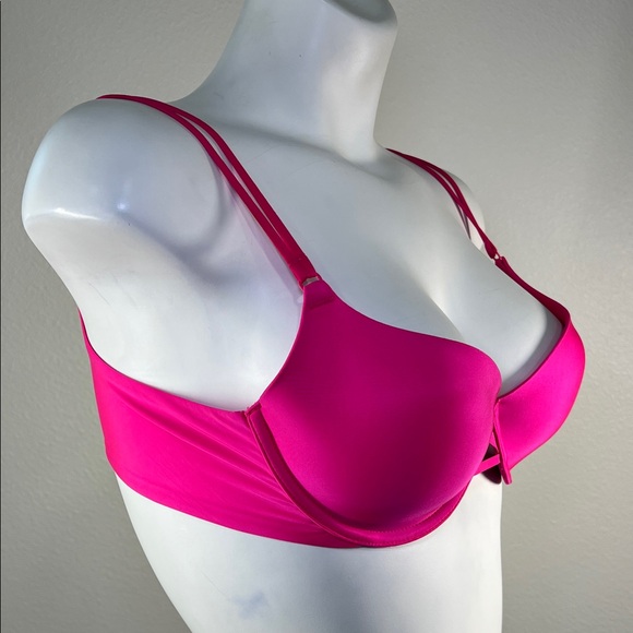 Victoria's Secret Hot Pink Double-Strap Demi Underwire Bra 36B - Picture 4 of 12